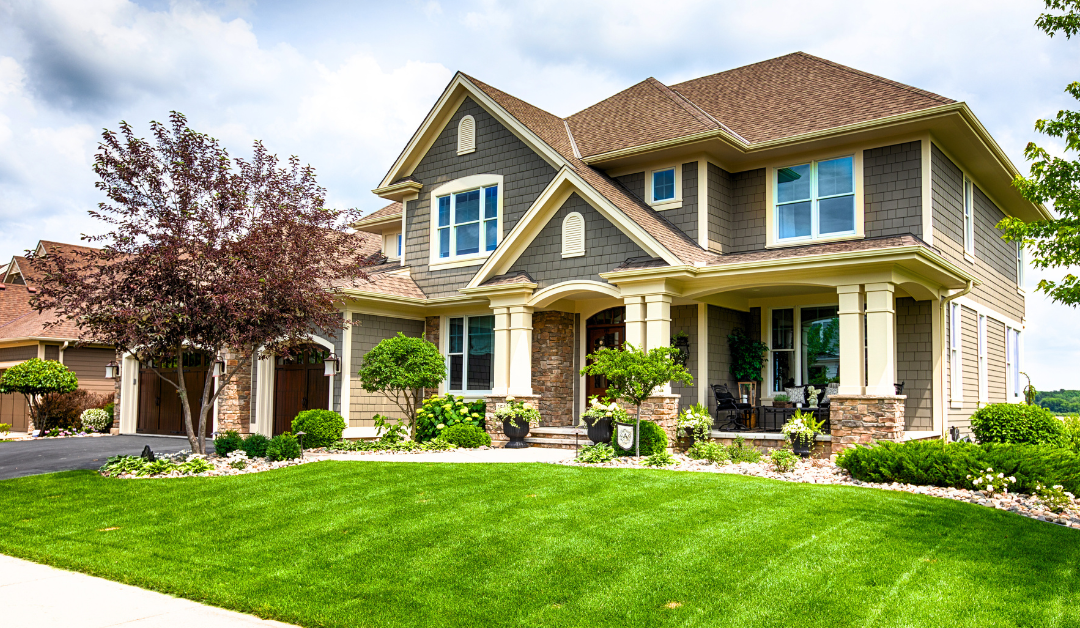 curated lawn for house showing